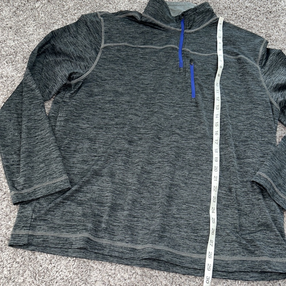 G. H. bass explorer gray pullover sweatshirt super soft dry fit long sleeve XL - Picture 3 of 8